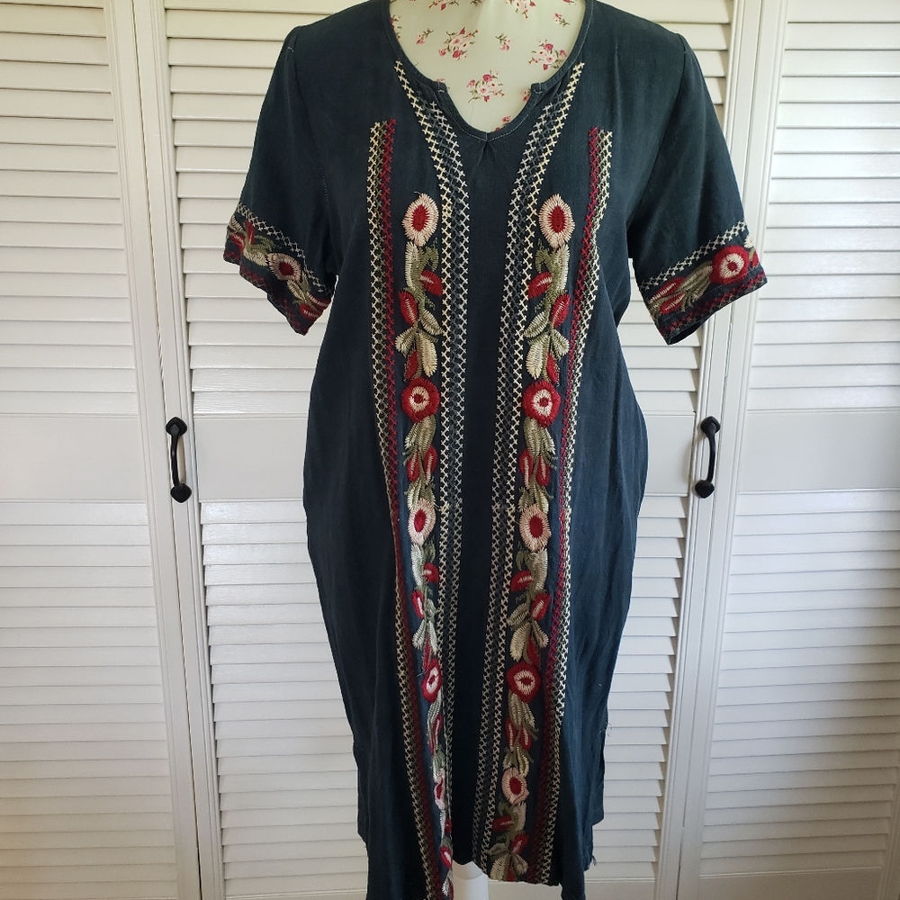 Orange Creek Linen Dress